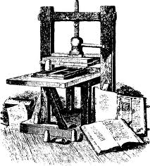 Купить печатный станок, изобретатель Гутенберг