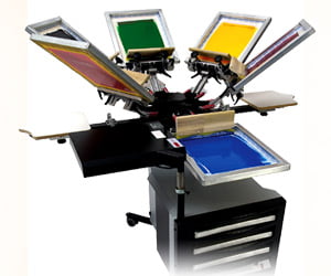 Краски, оборудование для трафаретной печати, печатник